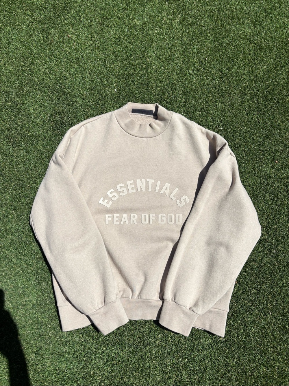Fear of God ESSENTIALS Men's Crewneck Sweatshirt - Light Beige